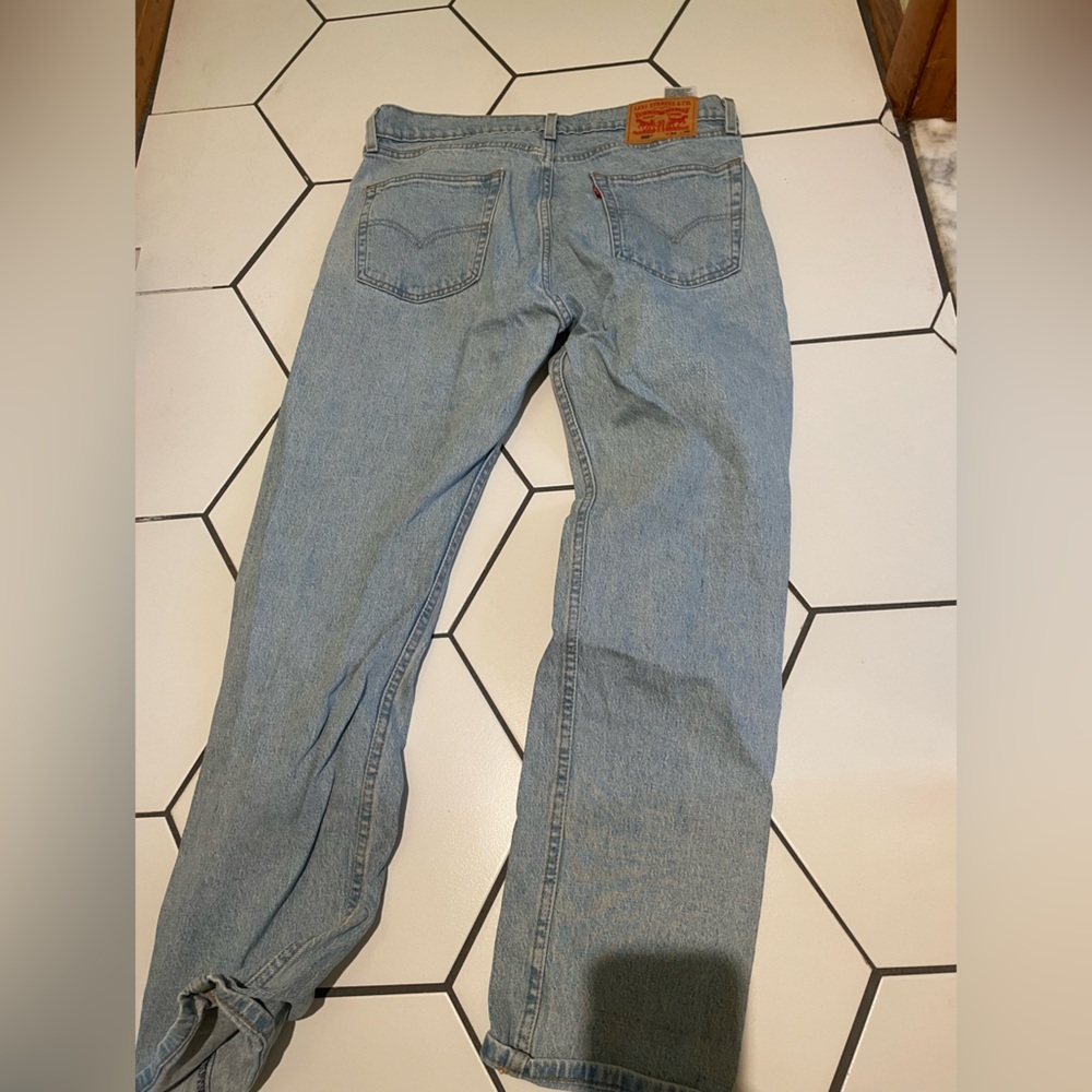 Levi’s Men’s 504 light wash denim jeans